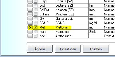 Datentyp aktivieren